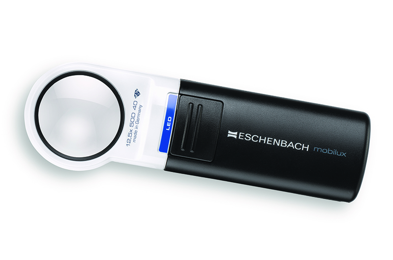 Eschenbach 1511-12 Hand Held Illuminated Magnifier Mobilux LED 12.5x